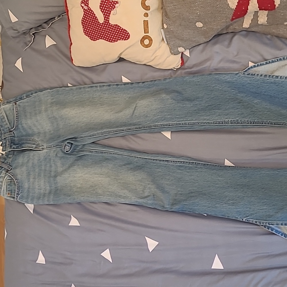 h&m flare jeans with cutoff